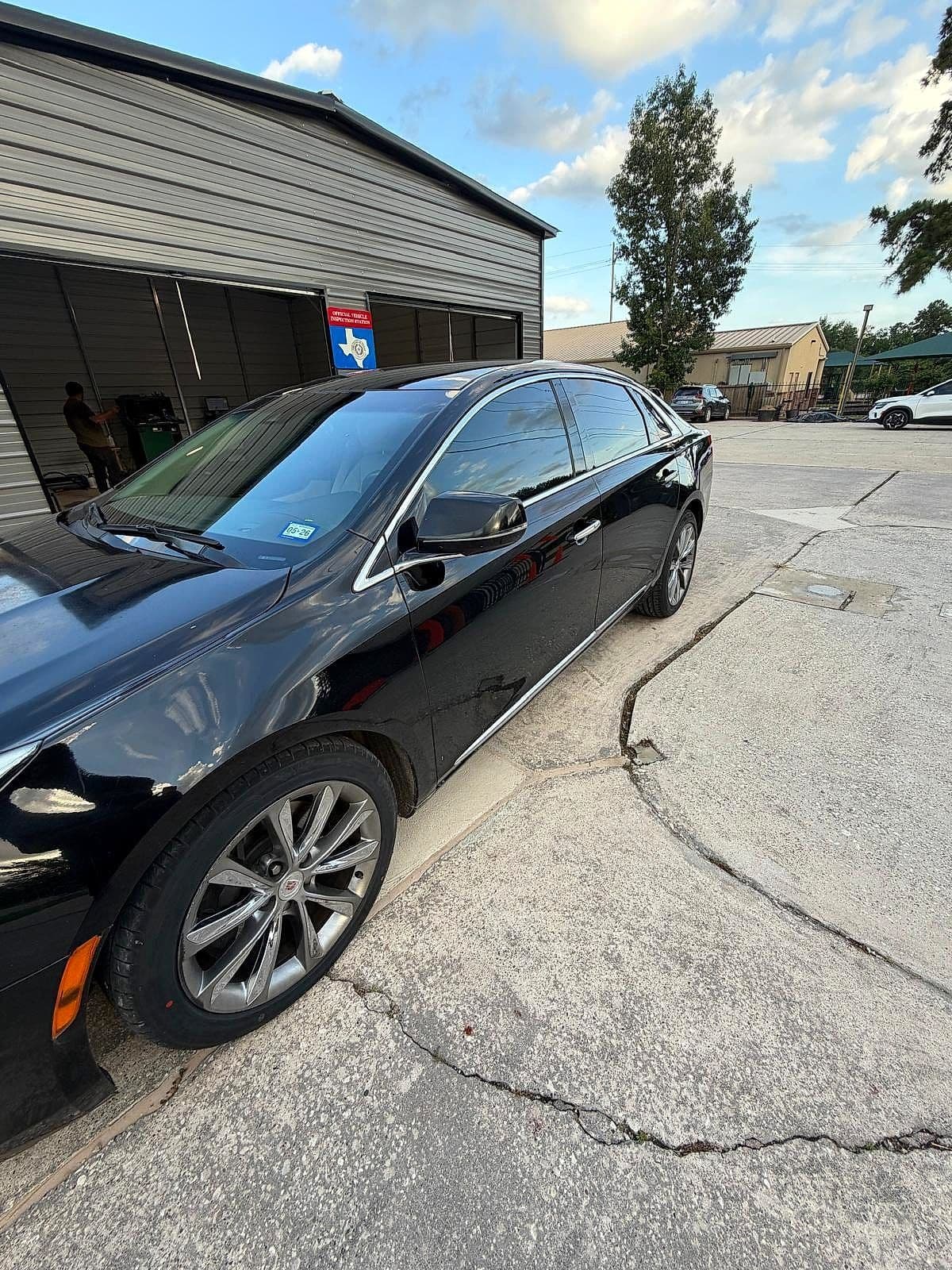 Cadillac Sedan — freshly tinted, One Stop Auto