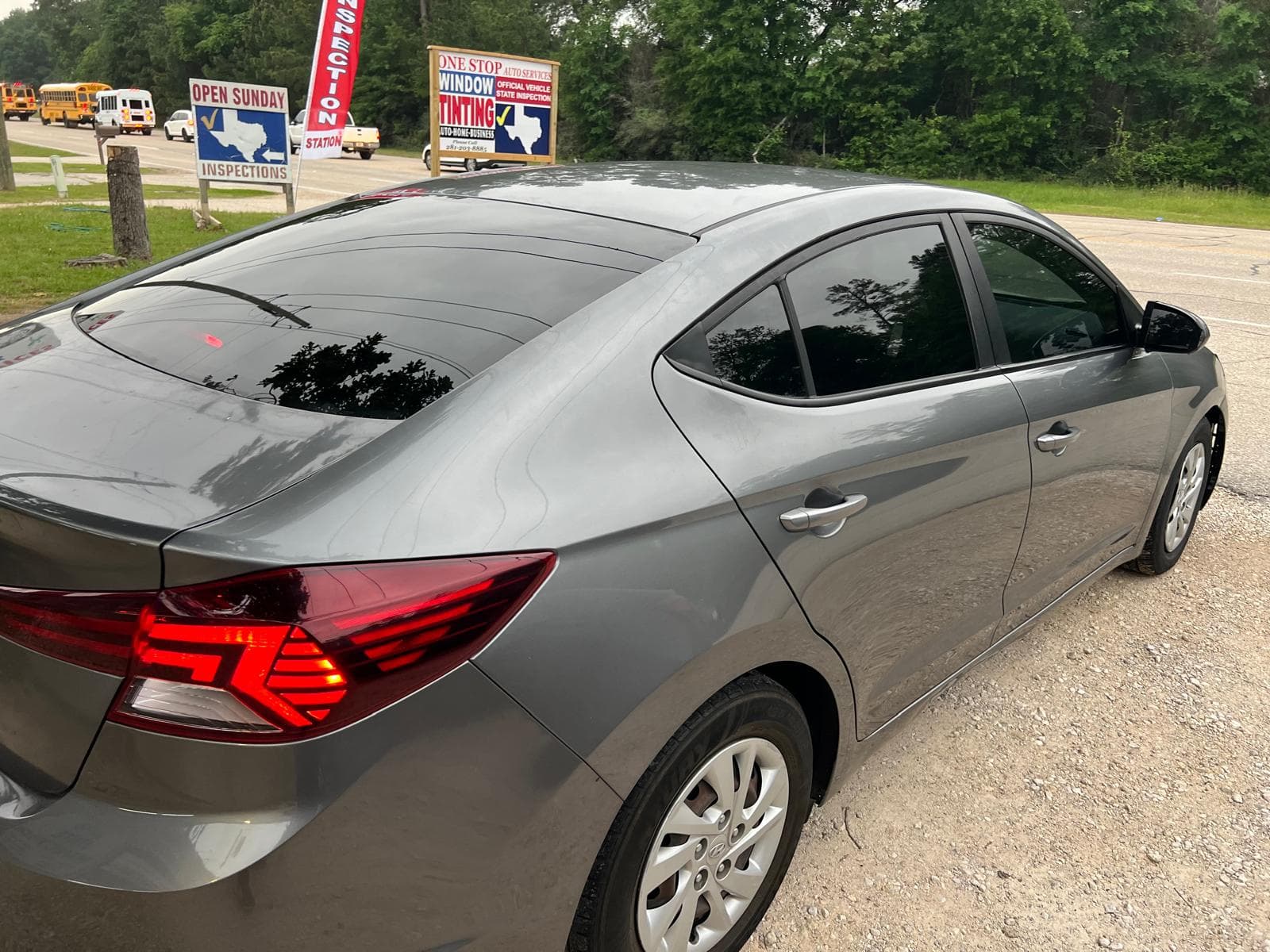 Hyundai Elantra — freshly tinted, One Stop Auto